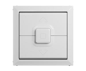 LEGRAND, SEANO 765129 - Interruptor de persiana y pulsador con 3 botones de control de interruptor y placa basculante, color blanco