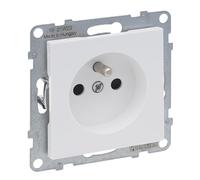 LEGRAND, Seano 765180 - Enchufe estándar francés y belga, con protección contra contactos, color blanco