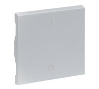 LEGRAND, SEANO 765202 - Interruptor basculante para interruptor de 2 pines con símbolo O/I (apagado/encendido), cubierta de interruptor, placa basculante, color: aluminio lacado,