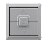 LEGRAND, SEANO 765229 - Interruptor de persiana y pulsador con 3 botones de control de interruptor, placa basculante, color aluminio lacado
