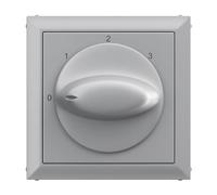 LEGRAND, SEANO 765232 - Cubierta para interruptor de 3 niveles con posición cero (0, 1, 2, 3), tres modos de funcionamiento diferentes, color: aluminio lacado, 765232