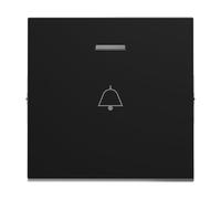 LEGRAND, SEANO 765315 - Interruptor basculante con símbolo de timbre para interruptor iluminado, pulsador e interruptor de cruz, cubierta de timbre, color antracita lacado