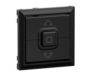 LEGRAND, SEANO 765329 - Interruptor Conmutador de Persiana y Pulsador Electrico con 3 Botones de Control de Interruptor, Placa Basculante, Color Negro Lacado