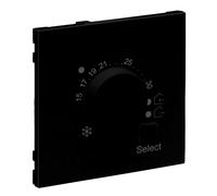 LEGRAND, SEANO 765352 - Cubierta para termostato electrónico de Suelo, Color Negro Lacado