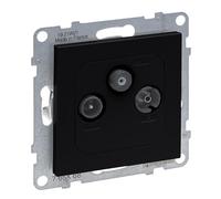 LEGRAND, SEANO 765368 - Toma de corriente para TV-R-SAT, HD-TV, pérdida de conexión: 14 dB, color negro lacado