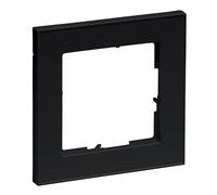 LEGRAND, Seano+ 765381 - Marco de 1 vía, termoplástico sin halógenos, producción y embalaje sostenibles, color negro lacado