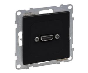 LEGRAND, Seano 765388 - Unidad de conexión HDMI 1.3 precableada, incluye cubierta, cable de 15 cm, color negro