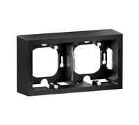 LEGRAND, SEANO 765399 - Caja de montaje en superficie (2 compartimentos, para uso con marco de la serie SEANO y SEANO+, color negro lacado)