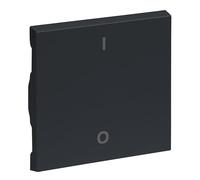 LEGRAND, SEANO 765402 - Interruptor basculante para interruptor de 2 pines con símbolo O/I (apagado/encendido), cubierta de interruptor, placa basculante, color antracita lacado