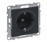 Legrand, SEANO 765420 - Toma de corriente con protección de contacto elevada (16 A, 250 V, lacado), color antracita