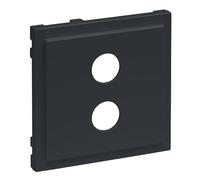Legrand, Seano 765478 - Cubierta para caja de conexiones de altavoces (1 enchufe, 4 mm), color antracita