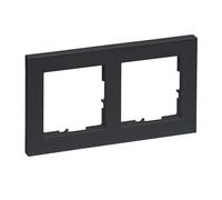 LEGRAND, Seano+ 765482 - Marco de 2 vías, termoplástico sin halógenos, producción y embalaje sostenibles, color antracita lacado