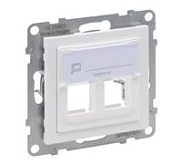 LEGRAND, Seano 765602 - Adaptador de 2 enchufes Key-Stone para cajas de datos Key-Stone, color blanco