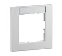 LEGRAND, Seano+ 765891 - Marco de 1 compartimento con campo de rotulación, termoplástico sin halógenos, producción y embalaje sostenibles, color blanco