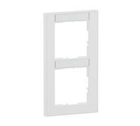 LEGRAND, Seano+ 765992 - Marco vertical de 2 vías con campo de rotulación, termoplástico sin halógenos, producción y embalaje sostenibles, color blanco