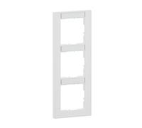 LEGRAND, Seano+ 765993 - Marco vertical de 3 vías con campo de rotulación, termoplástico sin halógenos, producción y embalaje sostenibles, color blanco