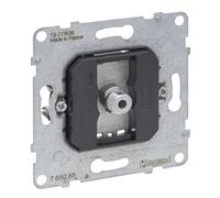 LEGRAND, SEANO Caja de conexiones F-Type, inserto, pérdida de conexión: 1,5 dB, SAT: 0 - 2400 MHz, sin halógenos, IK04, 72,5 mm x 72,7 mm x 27,7 mm, 765065