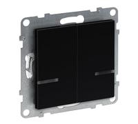 LEGRAND, Seano with Netatmo 765842 - Interruptor de 2 vías con conductor N, 2 canales de conmutación (250 W cada uno), tornillos o garras de expansión, aplicación Home + Control, Smart Home, color