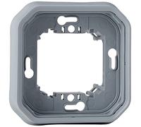Legrand - Soporte de placa impermeable 1 poste Plexo para montaje empotrado mecanismos composables - gris