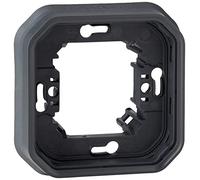 Legrand - Soporte de placa impermeable Plexo para la instalación de los mecanismos compuestos en posición empotrada - Antracita