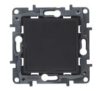 LEGRAND Tapa ciega para instalación empotrada, Gama Niloé Step, Color Antracita, 398308