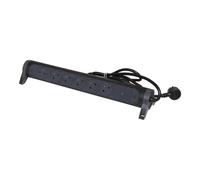 Legrand Toma de Contacto Premium Con OSB 6x2P Clavija de Tierra 1.5m Negro (Enchufe Europeo) - 049426 [5 Piezas]
