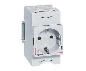 LEGRAND Toma o enchufe 2P+T 16A 2,5 módulos para cuadro eléctrico, 004285E