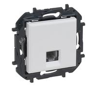 LEGRAND Toma RJ11 componible para instalación empotrada, Gama Niloé Step, Color Blanco, 398253B