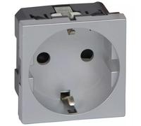 Legrand Toma Schuko 2P 2M Aluminio 79213