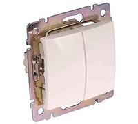 Legrand - 774405 doble interruptor 10ax/250v blanco valena Ref. 6561010035