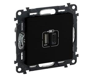 Legrand Valena Life 754251 - Marco de 1 compartimento, color negro