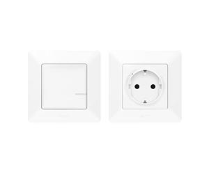 LEGRAND, Valena Life with Netatmo 752154 - Kit de radio preconfigurado (3680 W) + transmisor de pared inalámbrico, indicador LED de estado de la batería, extensión de instalación estándar