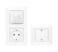 LEGRAND, Valena Life with Netatmo 752196 - Kit de arranque con puerta de enlace inalámbrica con toma conmutable 16 A (3680 W) y interruptor maestro "Venir/Caminar", control local/por aplicación/por