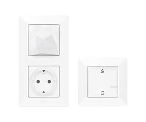 LEGRAND, Valena Life with Netatmo 752196 - Kit de arranque con puerta de enlace inalámbrica con toma conmutable 16 A (3680 W) y interruptor maestro "Venir/Caminar", control local/por aplicación/por