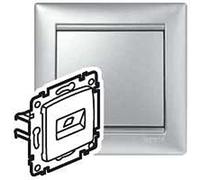 Legrand valena - Toma doble 2xrj45 categoria 6 utp aluminio