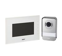 Legrand , videoportero con conexión de 2 cables, monitor a color brillante de 7 pulgadas y cámara gran angular, conjunto doméstico de 1/2 pulgada, 369230