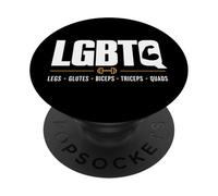 Legs Glutes Biceps Triceps Quads Gym Workout LGBTQ Gifts PopSockets PopGrip Adhesivo