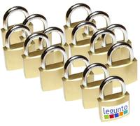 Legunto® 15 candados misma llave. Grandes y muy resistentes candados con llaves (90) para taquillas o cerraduras