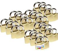 Legunto® 36 Candados de Misma Llave - Grandes y Resistentes Con 216 Llaves - Para Taquilla, Gimnasio o Cerradura