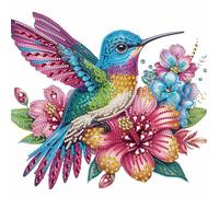 Lehaha Diamond Painting Kit Completo Or Adults,Pintura Diamante Por NiñOs,5d Diamond Art Kits Kids,Conjunto De Punto De Cruz,Dibujos Con Diamantes Para Regalos,colibrí(30x30cm)