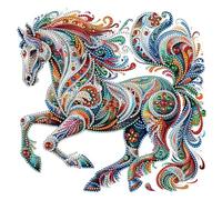 Lehaha Diamond Painting Kit Completo Or Adults,Pintura Diamante Por NiñOs,5d Diamond Art Kits Kids,Conjunto De Punto De Cruz,Dibujos Con Diamantes Para Regalos,caballo(30x30cm)