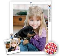 Lehaha Diamond Painting Personalizado Foto,Pintura Diamante Personalizada 5d Cuadro Diamantes Custom Diamond Painting Kit Completo,Bordado Diamond Painting Adultos NiñOs(Diamante Redondo,40x50cm)