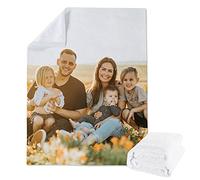 Lehaha Manta de vellón Personalizada a Partir un Collage Fotos para niños o Adultos, Mantas Franela Personalizadas Mascotas con Foto y niñas, Regalo cumpleaños la Familia(120x150cm)