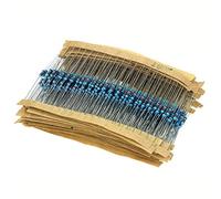 LeHang 1280pcs 64 valores 1 Ohm - 10M Ohm 1/4W Kit Surtido de resistencias de película metálica