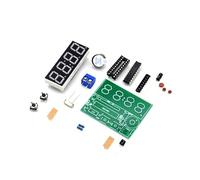 LeHang 1set C51 4 bits Reloj electrónico Digital Suite de producción electrónica Kits de Bricolaje
