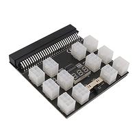LeHang 1x Adaptador de Placa de ruptura de Fuente de alimentación DPS-1200FB / QB PCI-E 6Pin Añadir 2PSU minería BTC con 6X 6Pin PCI-e a 6 + 2Pin PCI-e Cable de alimentación Negro