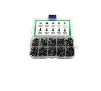 LeHang 200Pcs 4 Pines Interruptor de botón táctil 10 valores 6x6mm Micro momentáneo Interruptor de botón de Tacto Surtido Kit