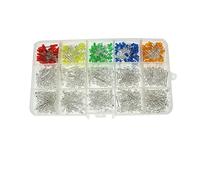 LeHang 750pcs 3mm LED Diodos emisores de luz 15 Colores * 50pcs Etc Surtido Kit
