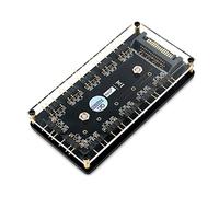 LeHang Buje Divisor LED de 12 vías 5V RGB con Estuche de PMMA y Separador magnético para el Controlador ASUS/MSI 5V 3pin LED