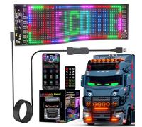 LeHang Desplazamiento enormes señales led Brillantes de Publicidad, 13.7"x3.93"Flexible Personalizado USB 5V Bluetooth App patrón de Texto animación led ，para Tienda de Coches Oficina